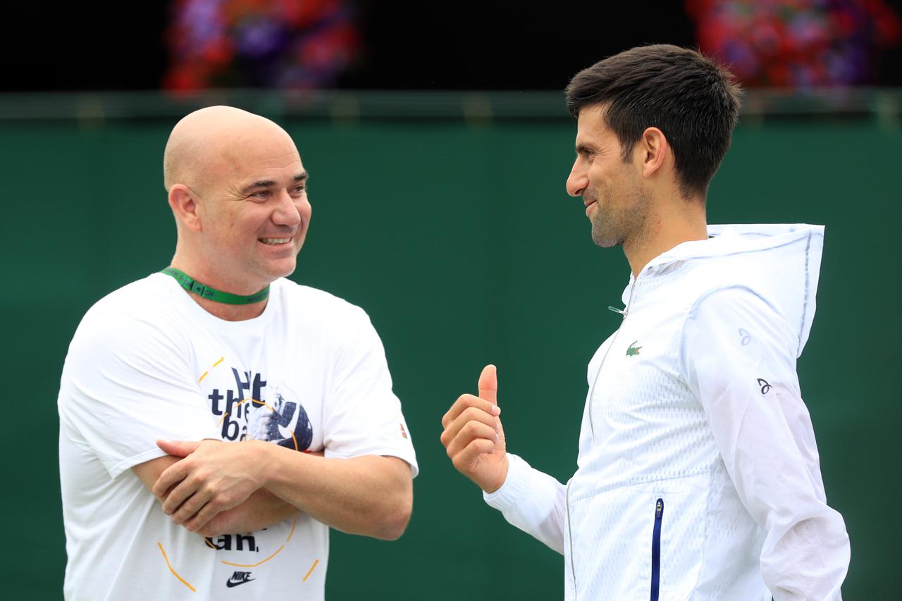Andre Agassi i Novak Đoković