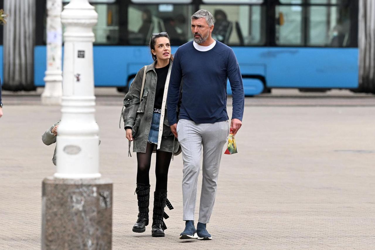 Zagreb: Goran Ivanišević u pratnji supruge Nives i sina Olivera u šetnji gradom