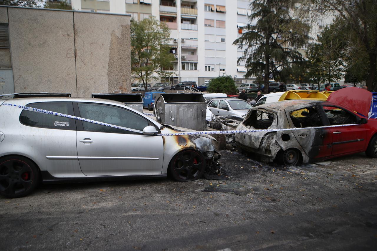 U Splitu tijekom noći izgorjela dva osobna vozila