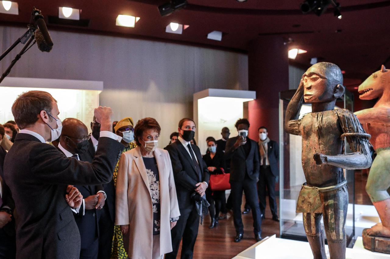 President Macron Visit to Quai Branly Museum - Paris