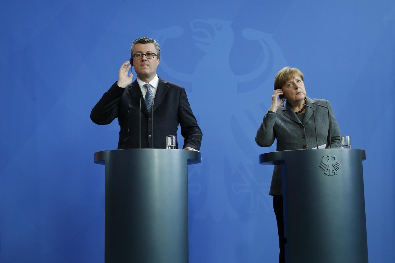 Tihomir Orešković i Angela Merkel