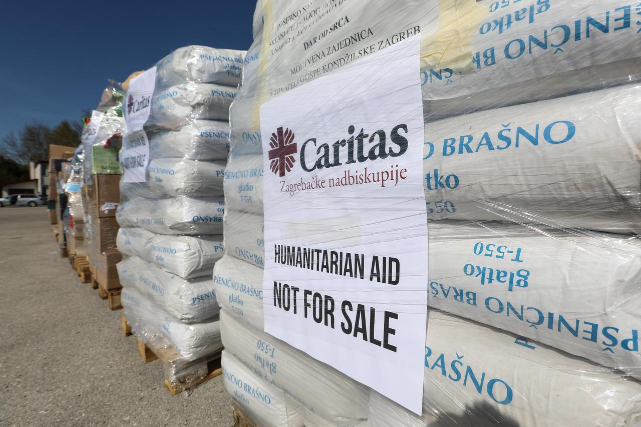 Zagreb: Caritas Zagrebačke nadbiskupije otpremio 43 paleta humanitarne pomoći za Ukrajinu
