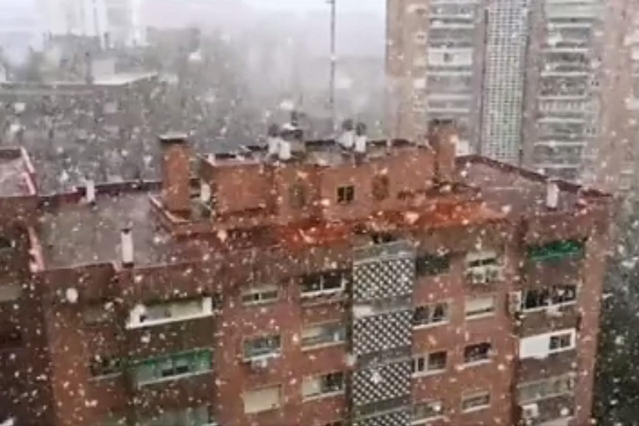 snijeg u madridu