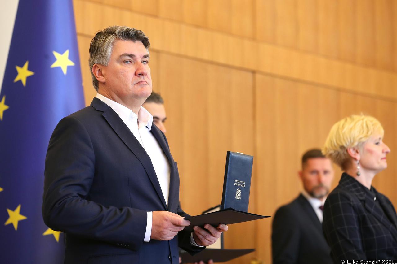 Zagreb: Predsjednik Republike Zoran Milanović odlikovao dobrovoljne darivatelje krvi