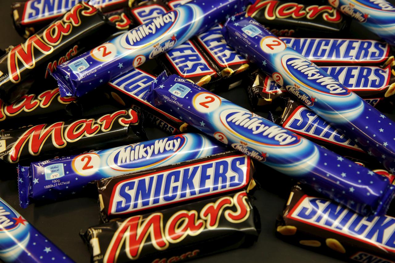 mars, snickers