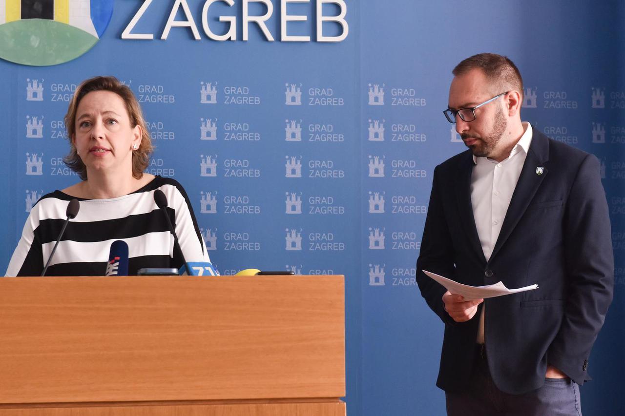 Zagreb: Redovna konferencija za medije gradonačelnika Tomaševića i njegovih zamjenika