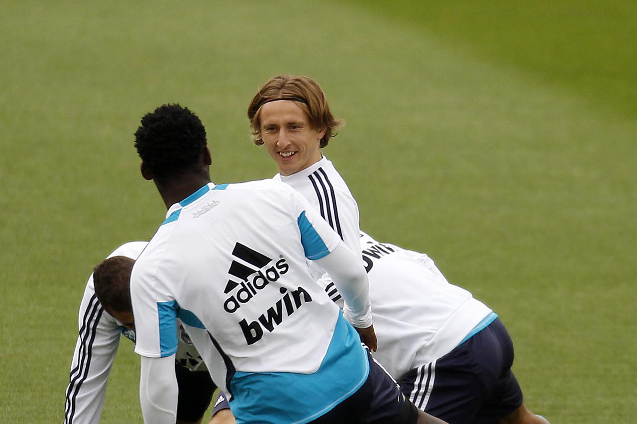 Madrid: Luka Modrić na treningu s nogometnim klubom Real Madrid