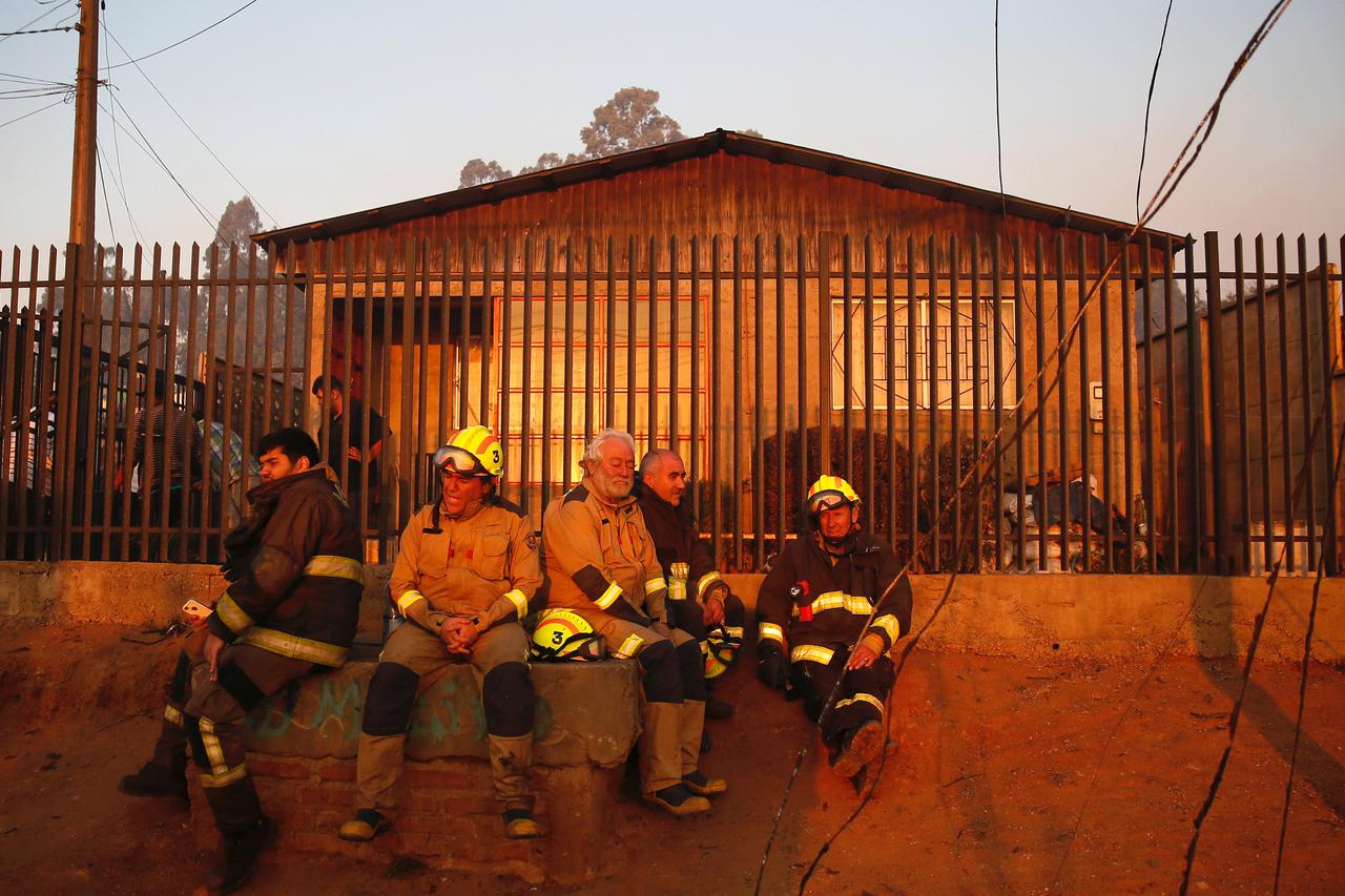 Chile fire, Čile, požar
