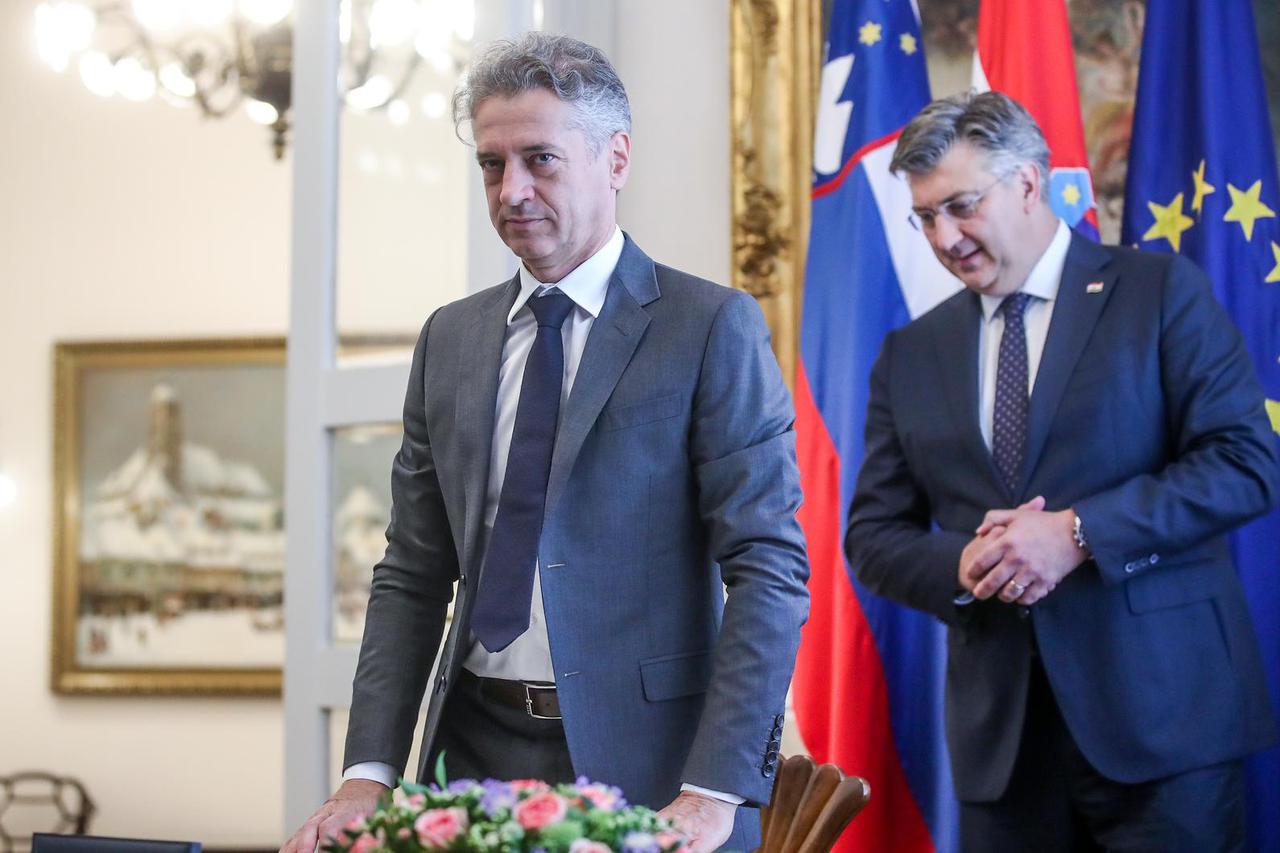 Zagreb: Predsjednik Vlade Plenković sastao se s predsjednikom Vlade Slovenije Golobom