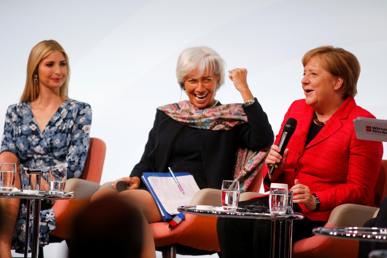 Ivanka Trump, Christine Lagarde i Angela Merkel