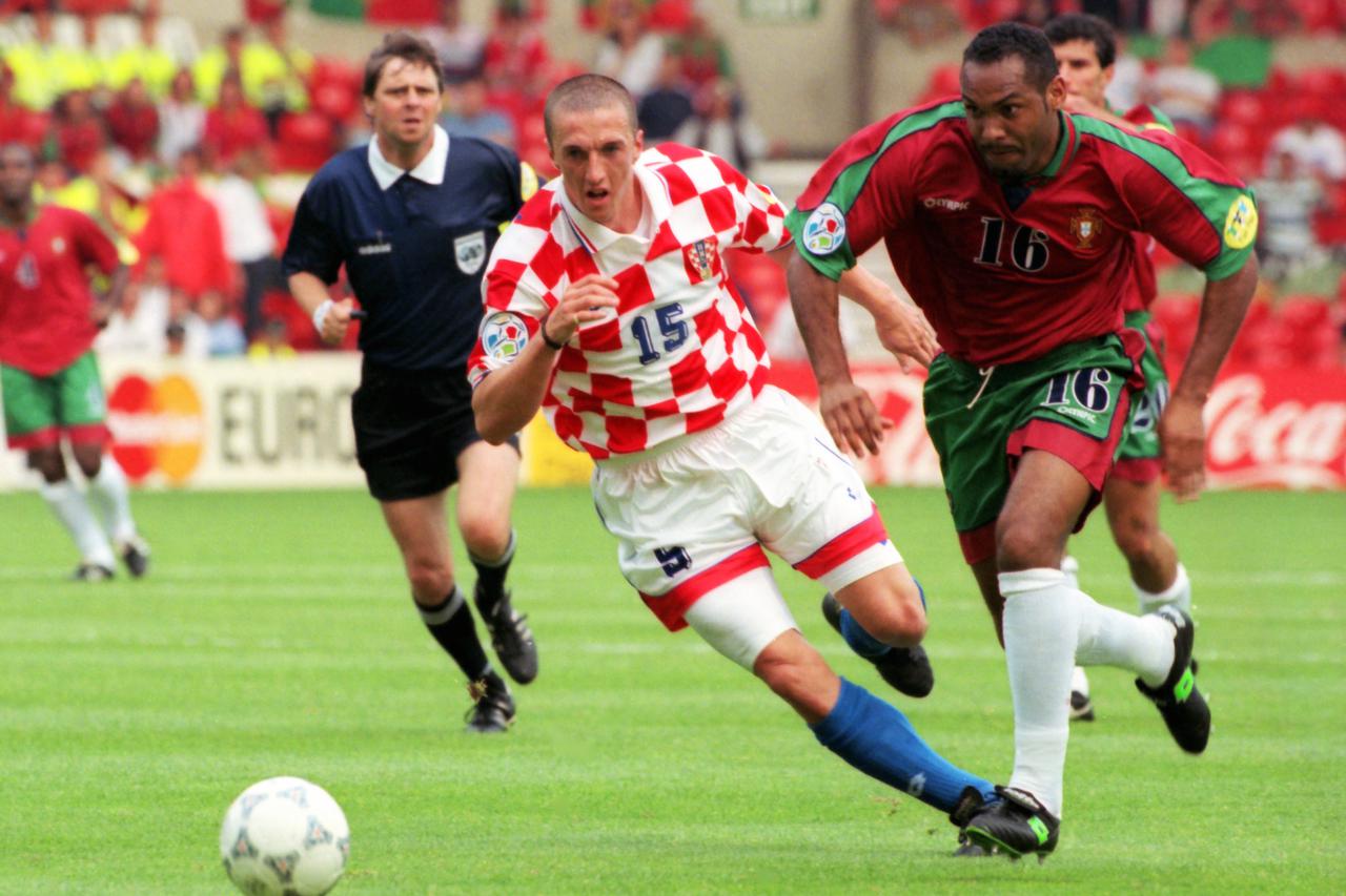 19.06.1996. Engleska -  Europsko prvenstvo u nogometu. Hrvatska - Portugal. Dubravko Pavlicic. Photo: Robert Belosevic/PIXSELL