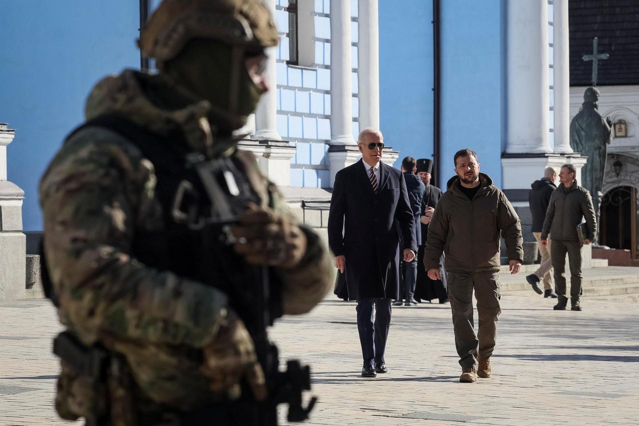 U.S. President Biden visits Kyiv