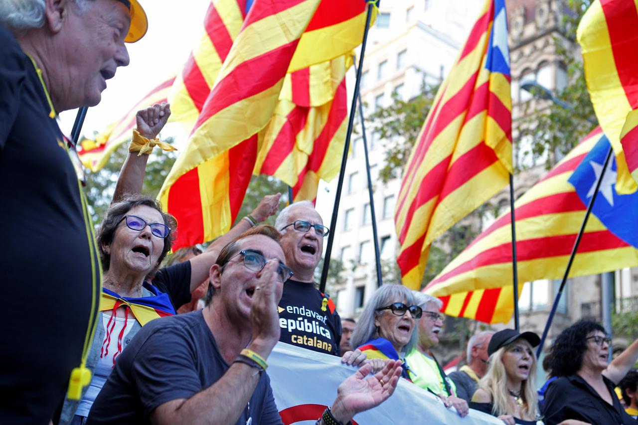 prosvjed u Kataloniji