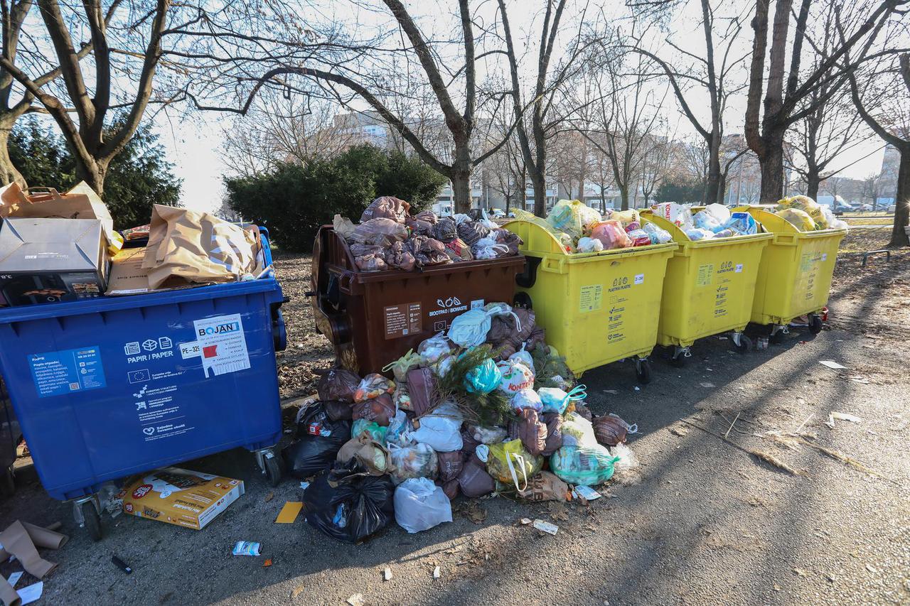 Zagreb: Velike količine smeća u kvartovima Špansko i Malešnica 