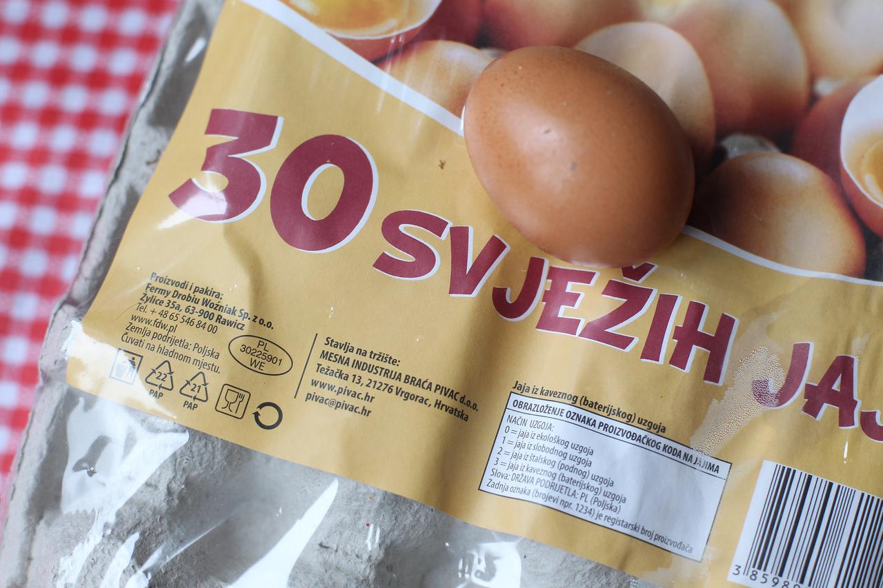 Jaja uvezena iz Poljske 