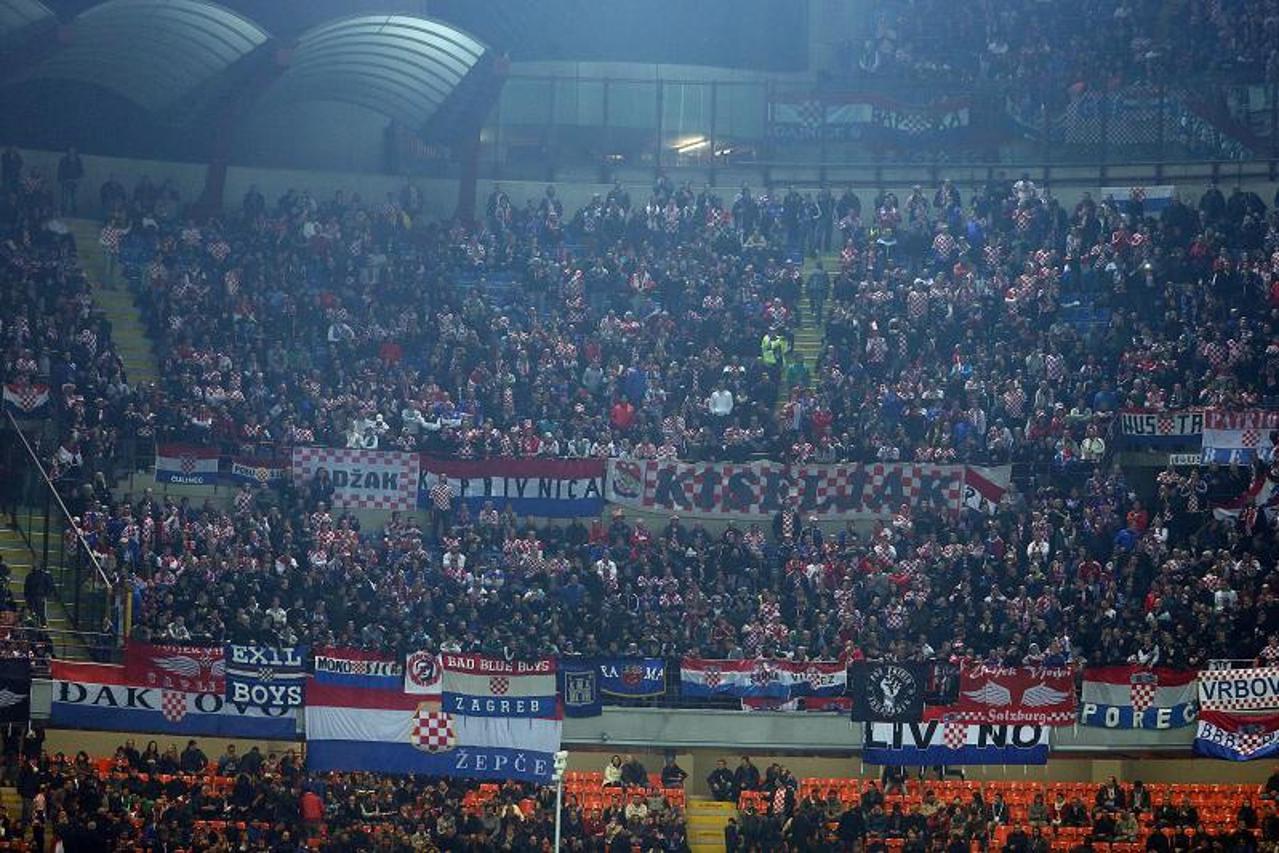 Hrvatski navijači u Milanu