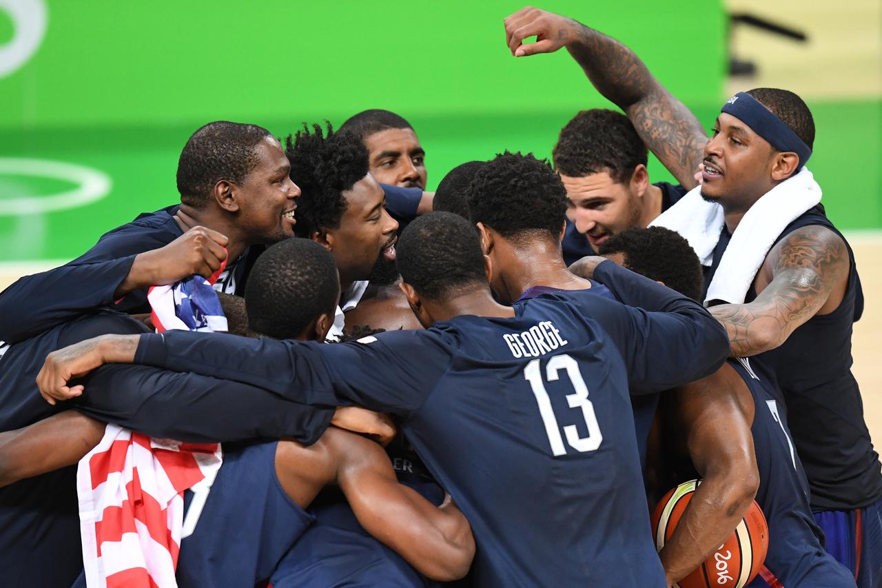 Rio 2016 -  Men's Basketball - USA Wins Gold