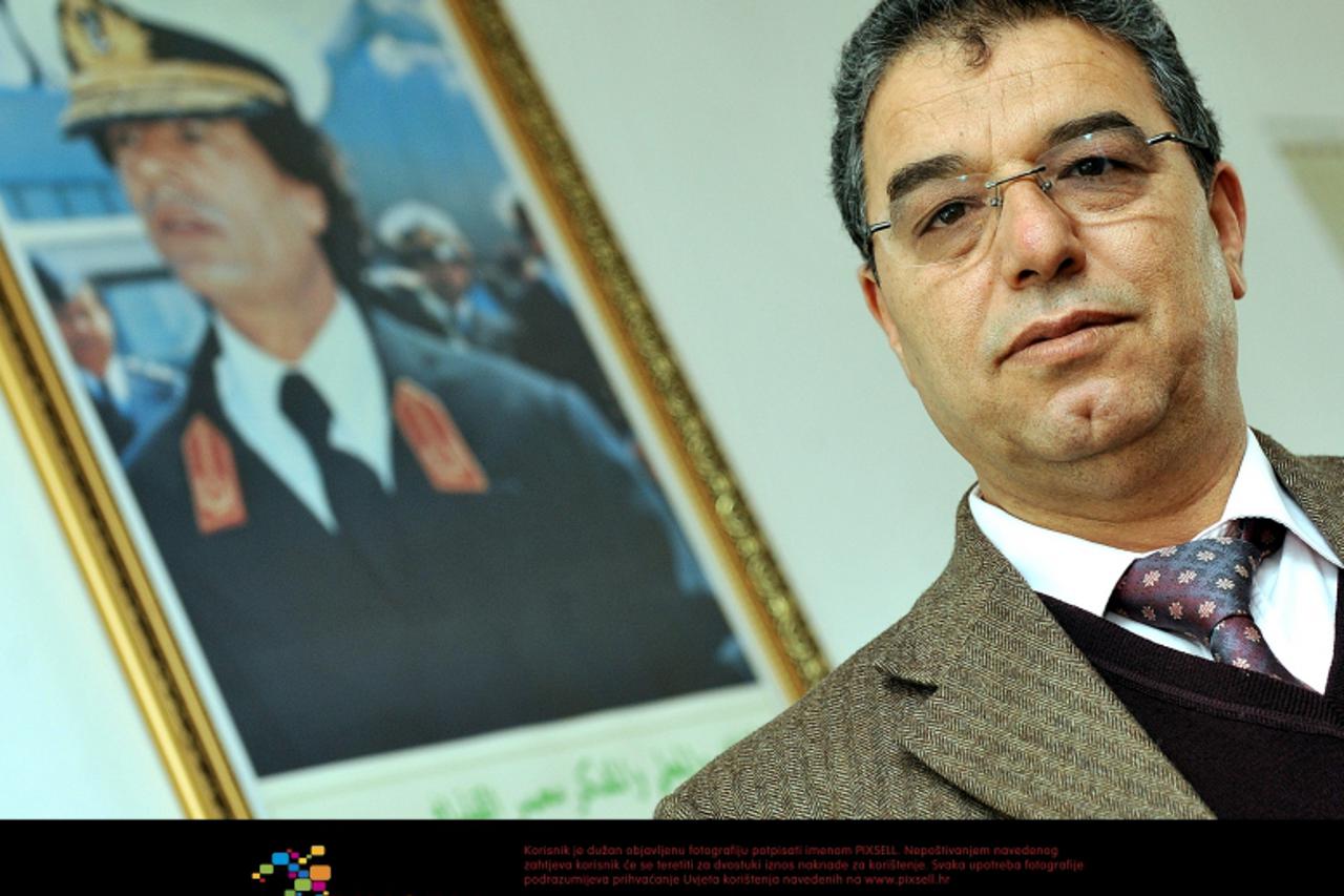 '23.03.2011., Libijsko veleposlanstvo, Zagreb - Abdulkarim Naas, otpravnik poslova u Libijskom veleposlanstvu.  Photo: Goran Stanzl/PIXSELL'