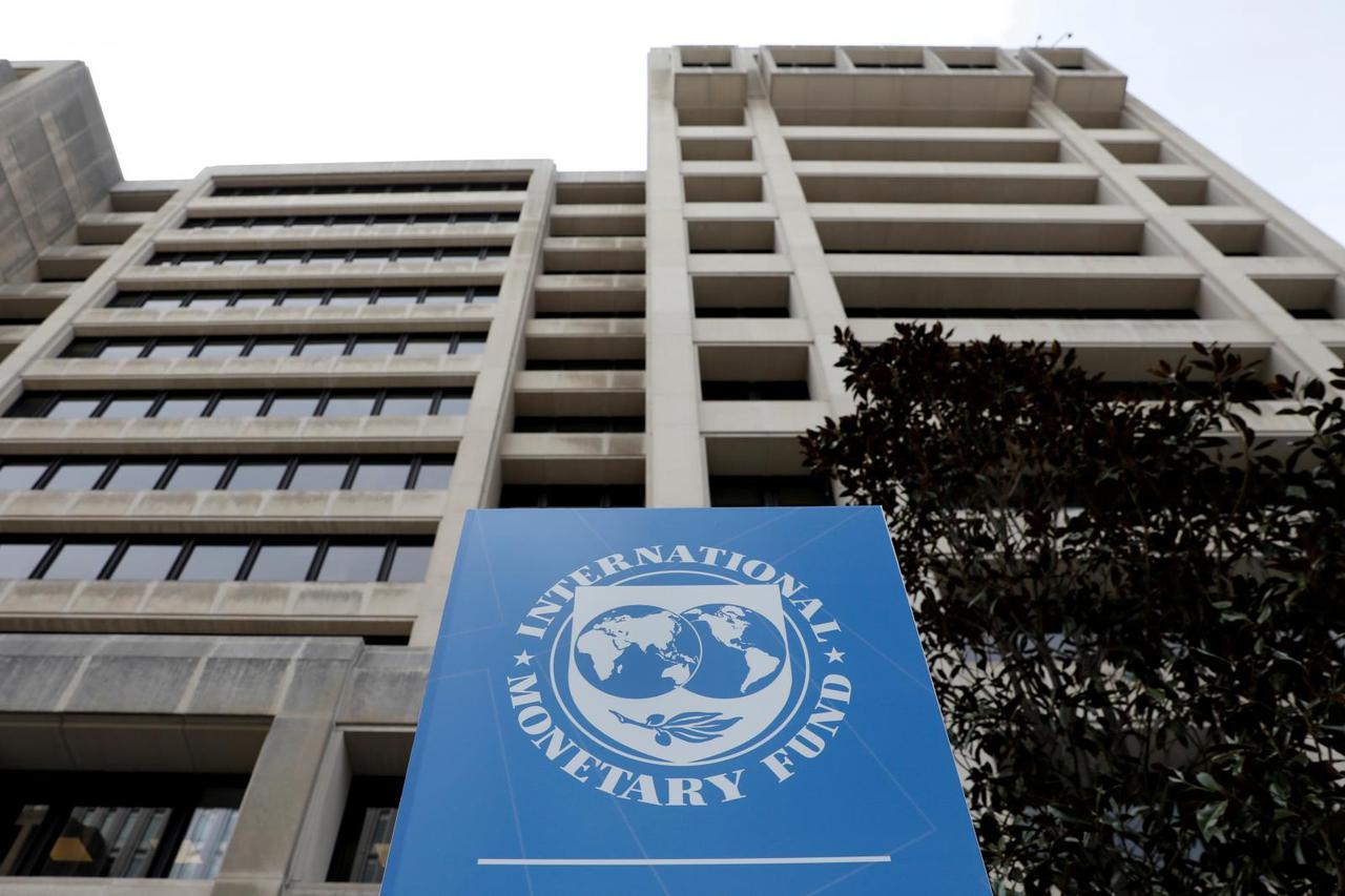 FILE PHOTO: The International Monetary Fund (IMF) headquarters building is seen in Washington