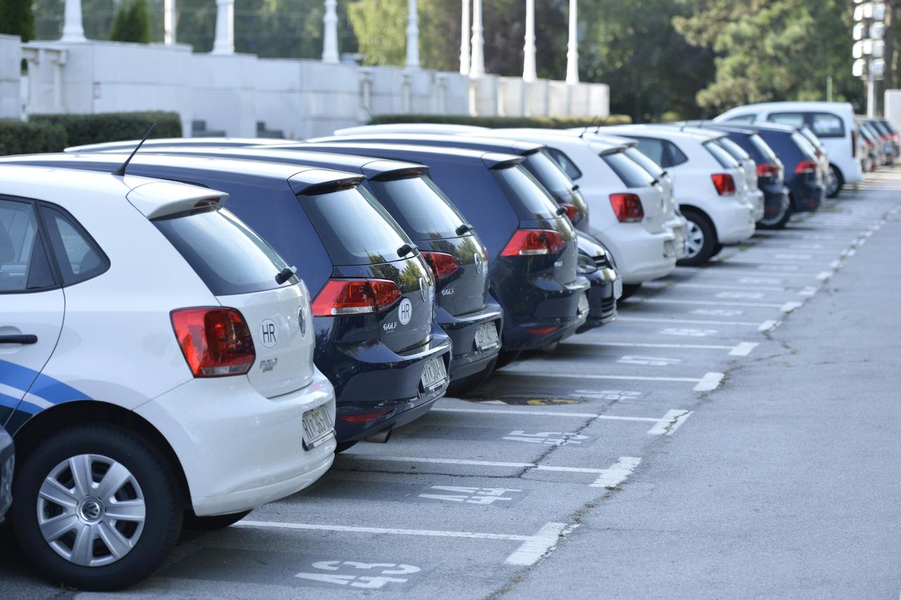 11.08.2014., Zagreb - Parkiraliste INA-e puno novih automobila koje su dobili zaposlenici tvrtke.  Photo: 