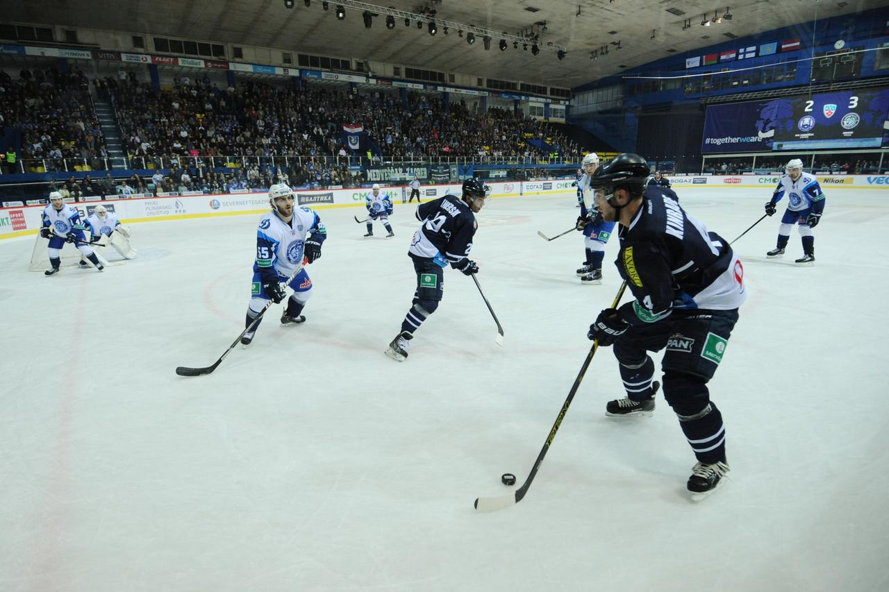19.11.2014., Zagreb -  Dom sportova, KHL liga, hokejaska utakmica, KHL Medvescak - Dinamo Minsk. Photo: Marko Lukunic/PIXSELL