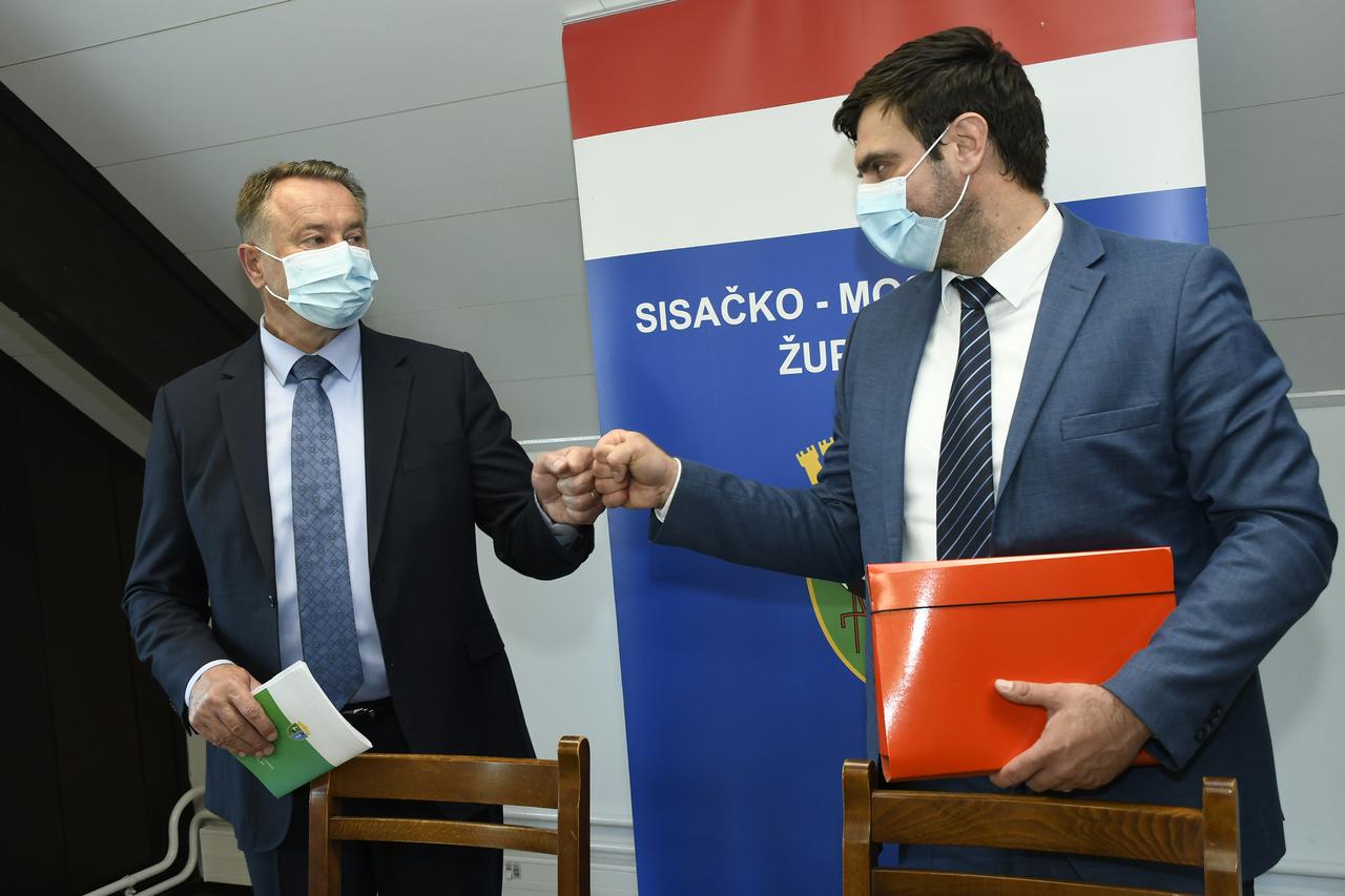 Sisak: Ivo Žinić predao je ovlasti župana novoizabranom Ivanu Celjaku