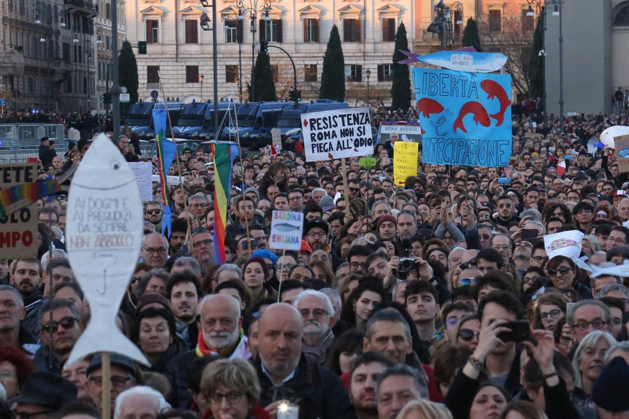 Prosvjed Sardina u Rimu