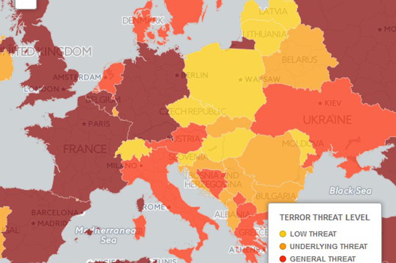Karta terora Europe