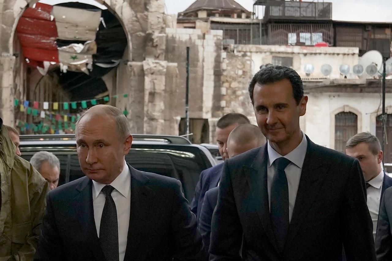 Russian Vladimir Putin Meets President Bashar al-Assad - Damascus