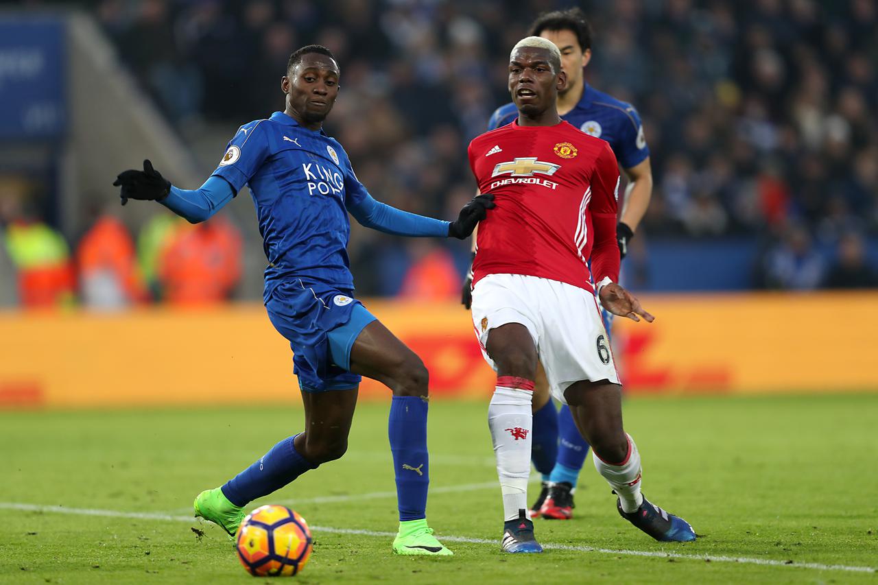 Leicester City v Manchester United - Premier League - King Power Stadium Leicester City's Wilfred Ndidi (left) and Manchester United's Paul Pogba battle for the ball David Davies  Photo: Press Association/PIXSELL