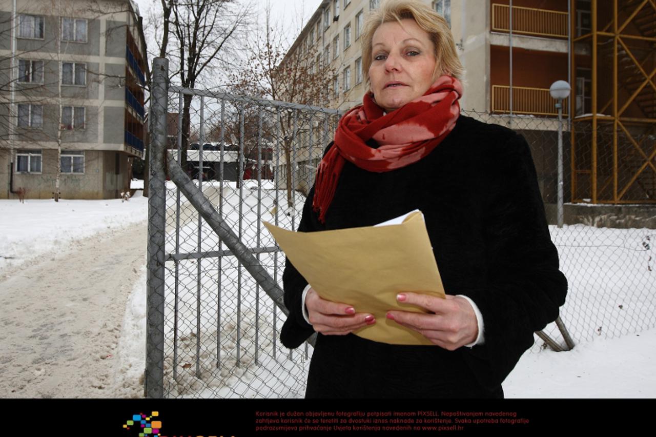 '15.02.2012., Zagreb - Nevenka Katalinic, zaposlenica Studentskog centra koja je otkrila korupciju u tvrtci u kojoj radi vec 30 godina. Prijavila je poslodavce za mobbing te ugrozavanje radnog dostoja