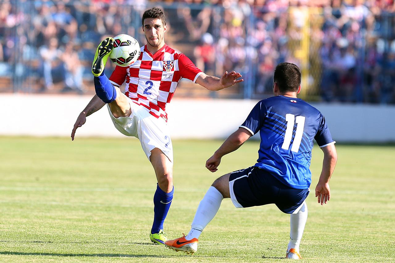 07.06.2015., Varazdin - Prijateljska nogometna utakmica izmedju Hrvatske i Gibraltara. Sime Vrsaljko.  Photo: Goran Stanzl/PIXSELL