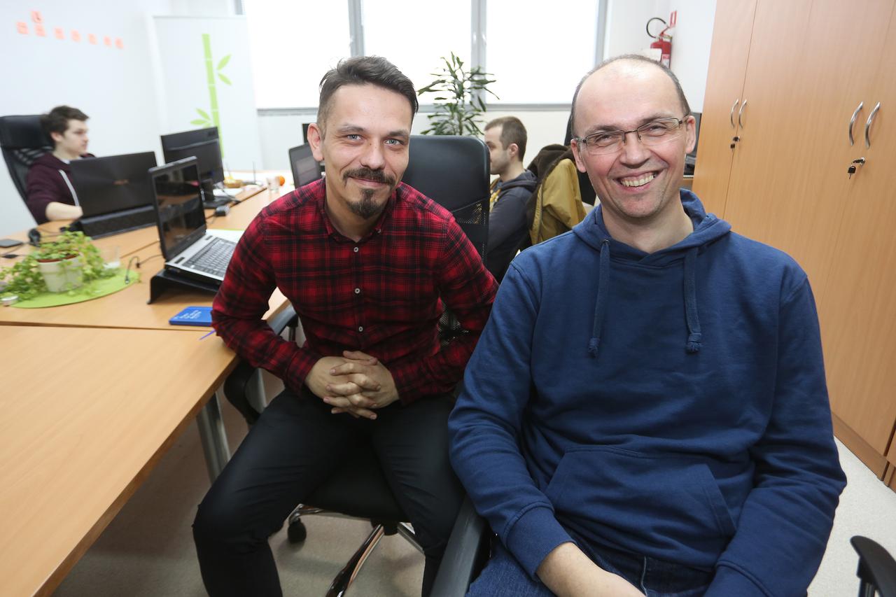 29.02.2016., Osijek - Osijek Software City, poduzetnici iz IT sektora Denis Susac i Bela Ikotic. Photo: 