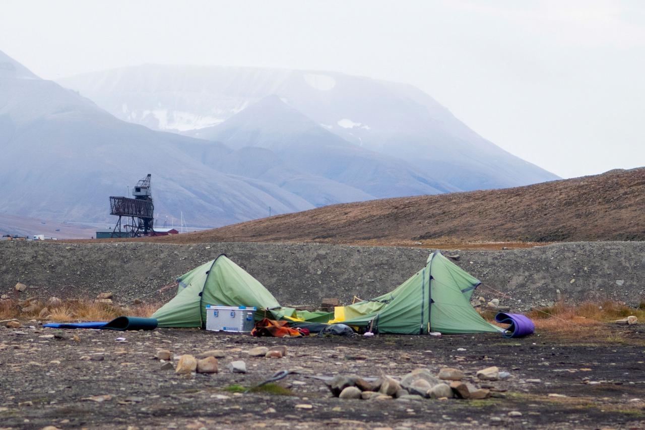 The tent of Dutch citizen who was killed by a polar bear in Svalbard archipelago