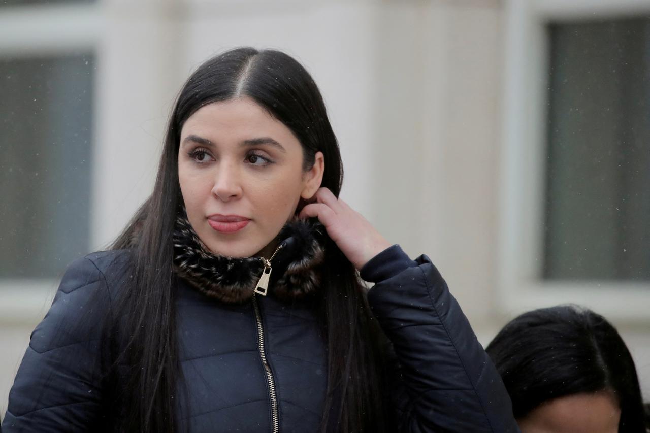 FILE PHOTO: Emma Coronel Aispuro, the wife of Joaquin Guzman, departs after the trial of Mexican drug lord Guzman, known as "El Chapo", at the Brooklyn Federal Courthouse, in New York