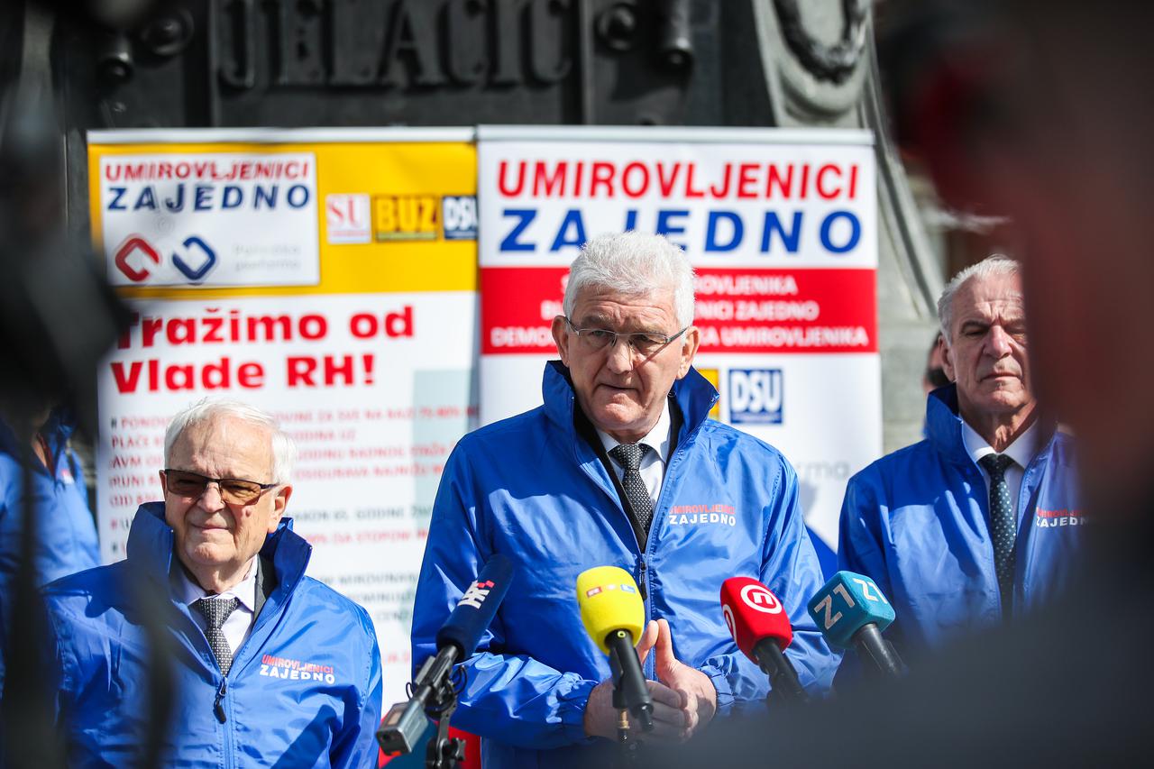 Zagreb: Konferencija za medije koalicije Umirovljenici zajedno
