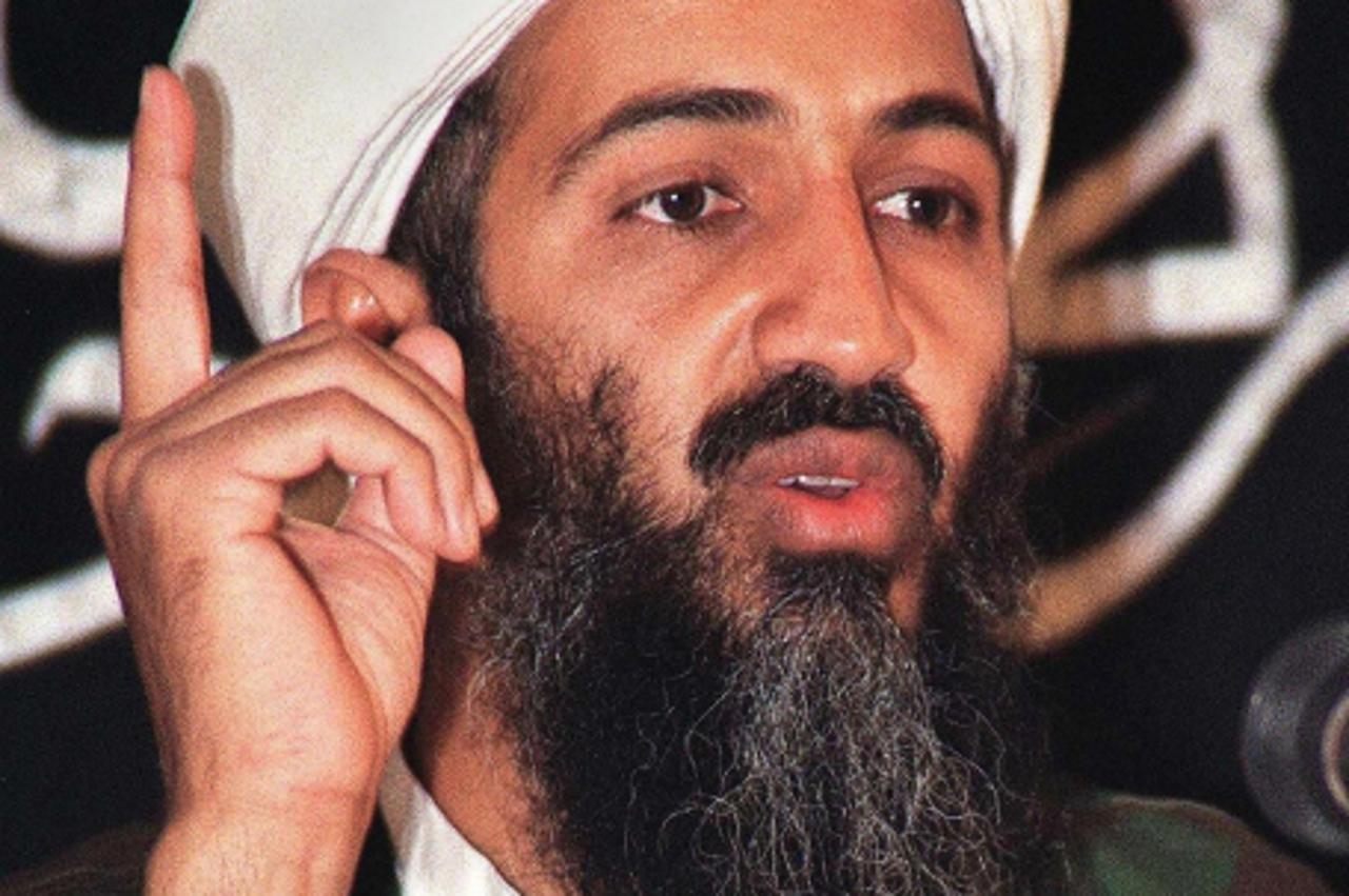 '(FILES): This undated file photo shows former, late al-Qaeda leader Osama bin Laden at an undisclosed place inside Afghanistan.  Osama bin Laden is dead and gone but his demise was trotted out April 