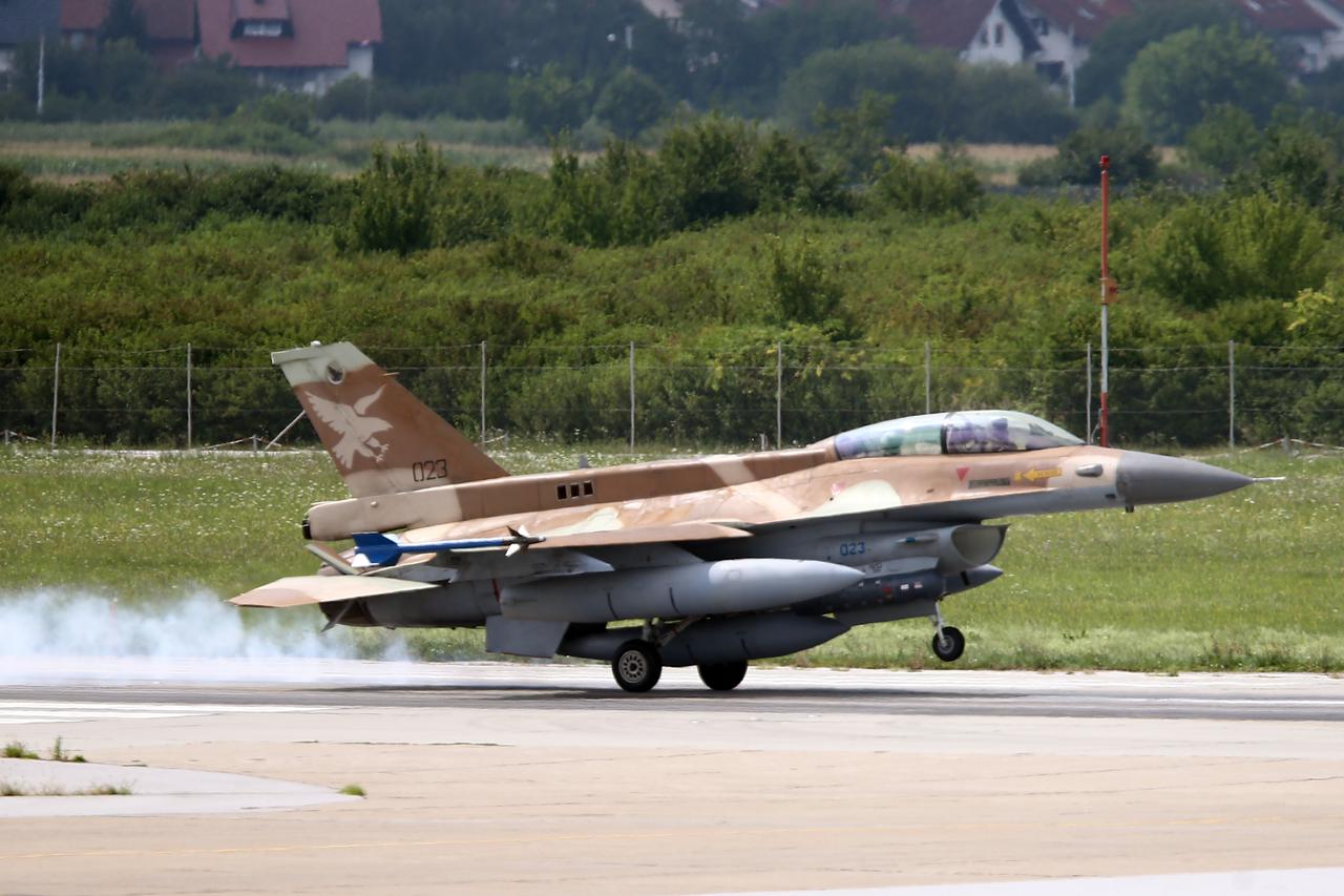 Tri borbena aviona F-16 Barak Izraelskog ratnog zrakoplovstva sletjela na Pleso