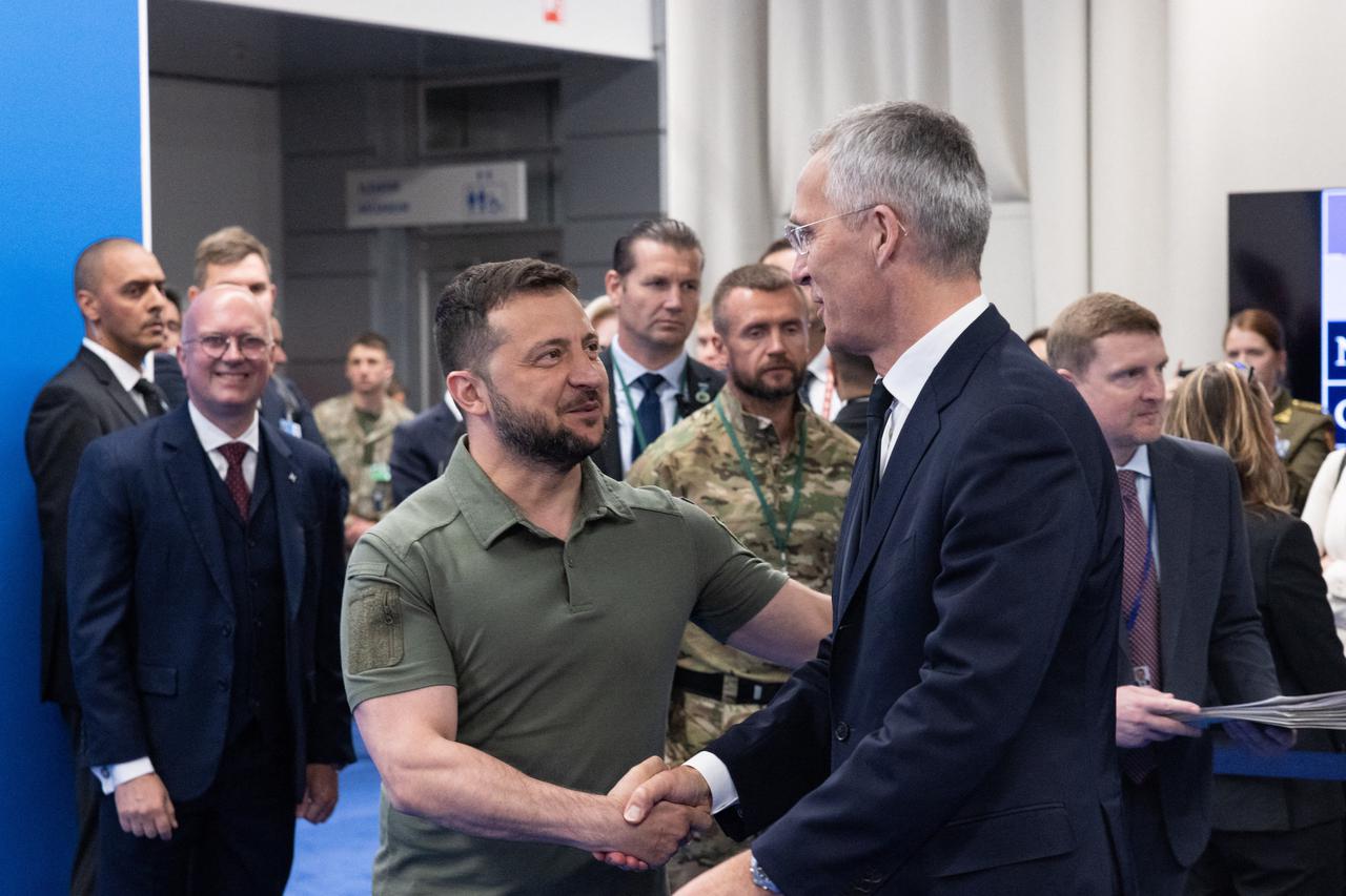 Stoltenberg Meets Zelensky At NATO Summit - Vilnius