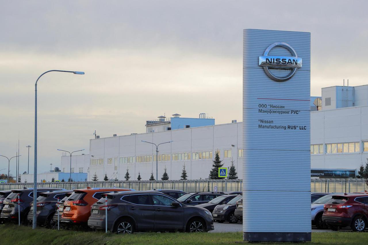 A view shows Nissan factory in Saint Petersburg