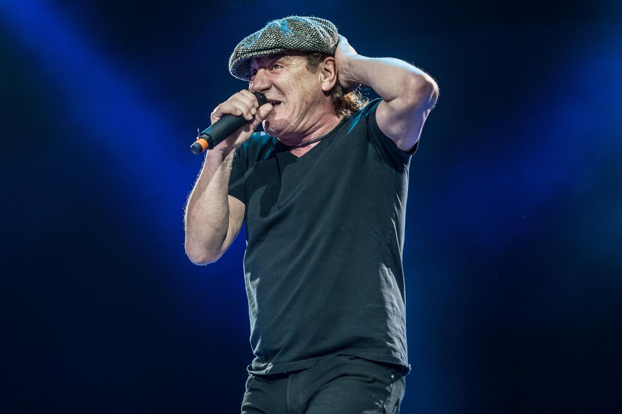 AC/DC in concert - London Brian Johnson of AC/DC performing live on stage at Wembley Stadium on July 04, 2015 in London, United KingdomKatja Ogrin Photo: Press Association/PIXSELL