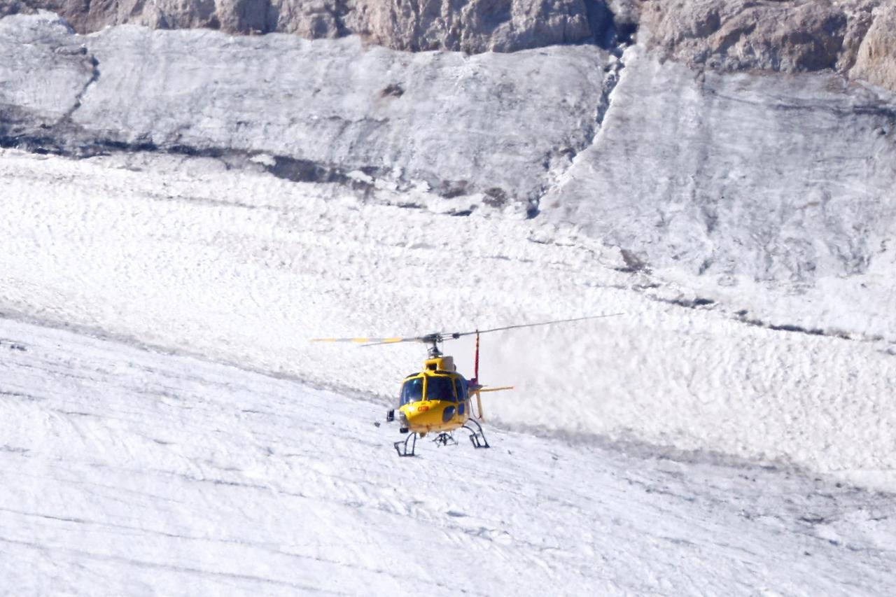 Site of a deadly collapse of glacier in Italian Alps