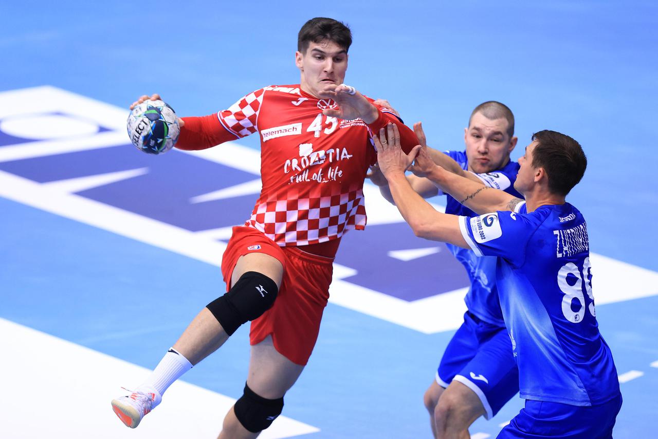 Osijek: Hrvatska protiv Rusije u rukometnoj utakmici Croatia Cupa 2022
