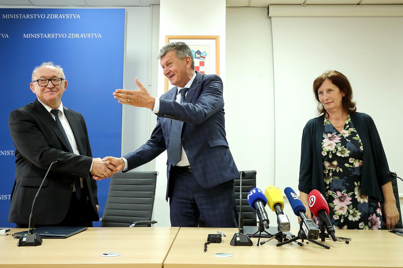 Zagreb: Kujundžić sa sindikatima zdravstva potpisao Dodatak 2. kolektivnom ugovoru