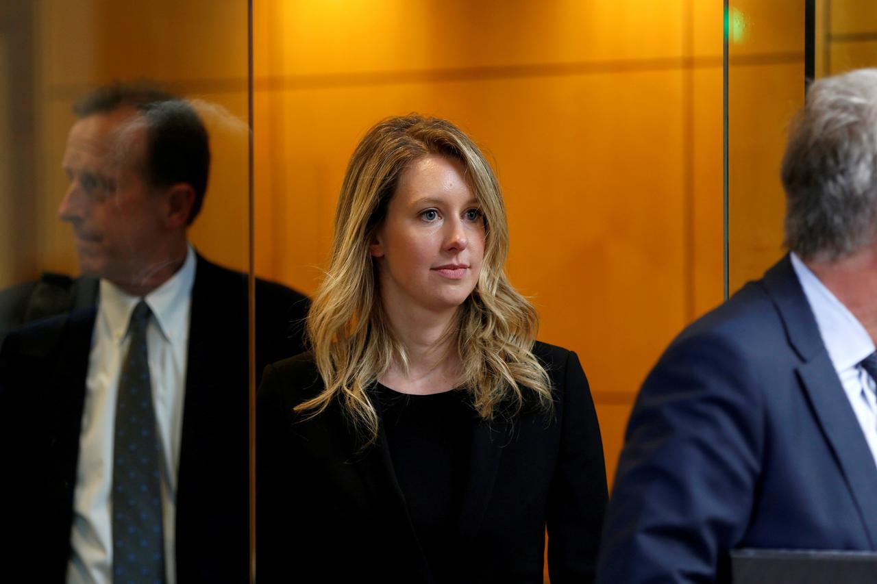 FILE PHOTO: Former Theranos CEO Elizabeth Holmes leaves after a hearing at a federal court in San Jose
