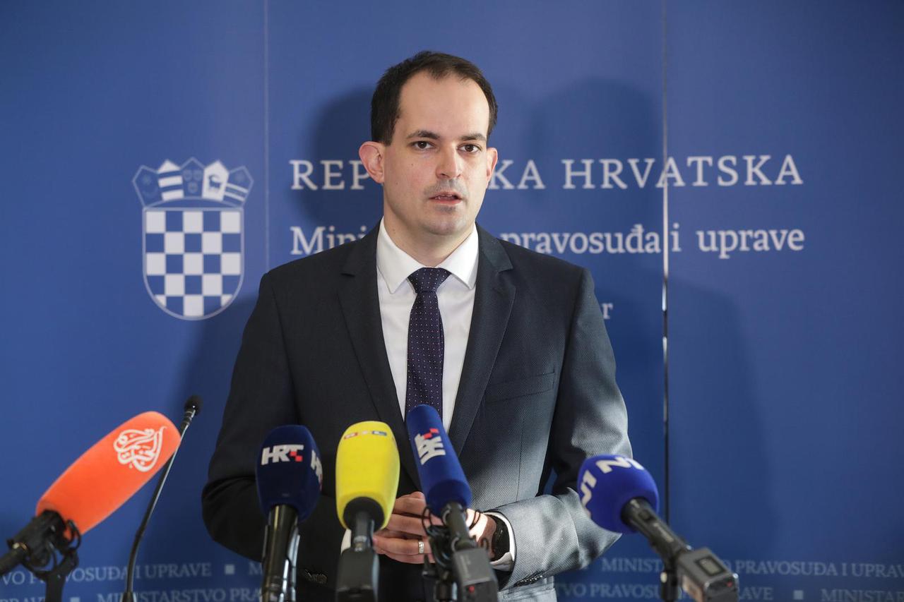 Zagreb: Ministar Malenica dao izjavu za medije na temu reformskih procesa u pravosuđu