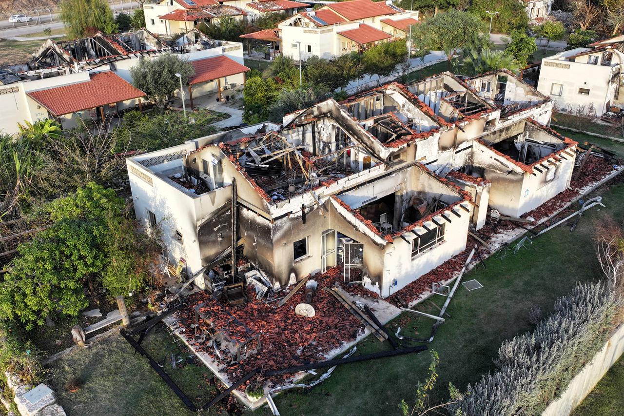 FILE PHOTO: Aftermath of the deadly October 7 attack in Kibbutz Beeri