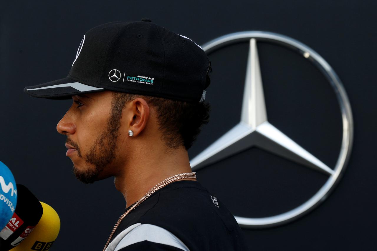 Formula One - F1 - Malaysia Grand Prix - Sepang, Malaysia- 30/9/16  Mercedes' Lewis Hamilton of Britain speaks to journalists after second practice.  REUTERS/Edgar Su   Picture Supplied by Action Images