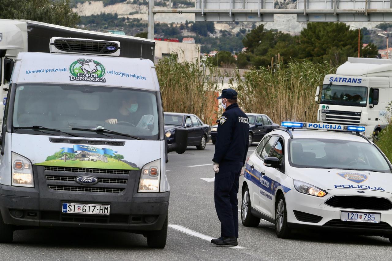 Policijska kontrola u Splitu