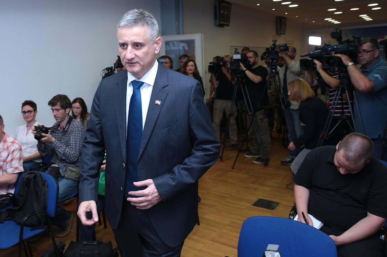 Tomislav Karamarko 21. lipnja, kada je podnio ostavku na mjesto šefa HDZ-a